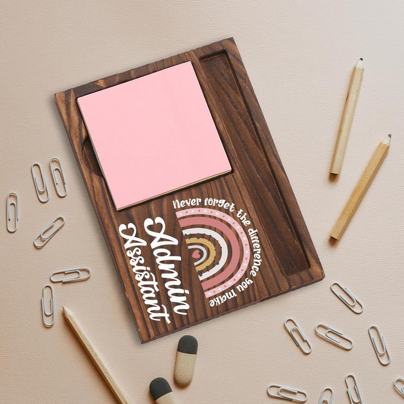 SunyJone Admin Assistant Gifts, Thank You Appreciation Gifts for Administrative Professionals Week Graduation Birthday Christmas Office Desk Self-Stick Note Pad Holders SBB17 - Image 5